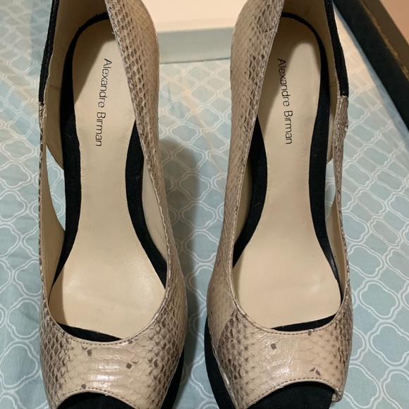 ALEXANDRE BIRMAN SNAKESKIN SUEDE PUMPS 8.5 - Picture 7 of 8